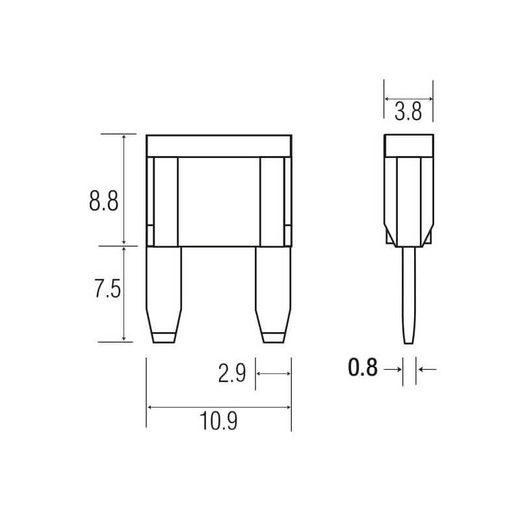 BB POJISTKA NOŽOVÁ MINI 30A