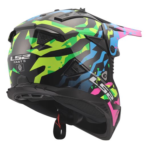 LS2 HELMETS LS2 MX708 FAST II GROTESK BLUE PINK GREEN-06