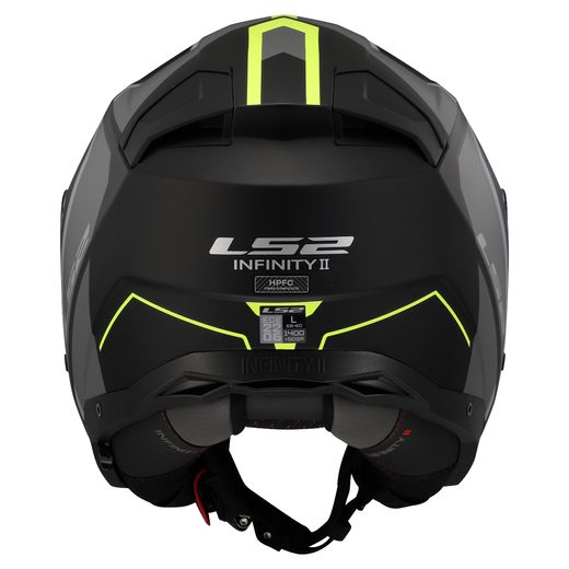 LS2 HELMETS LS2 OF603 INFINITY II FOCUS M.BLACK H-V YELL.-06
