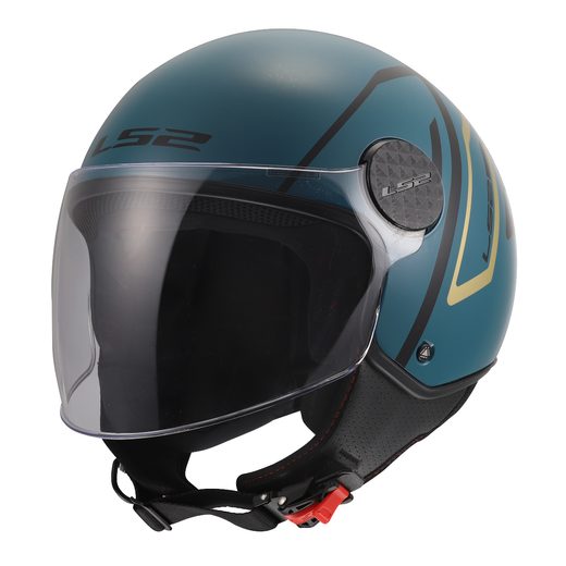 LS2 HELMETS LS2 OF558 SPHERE LUX II MINIM BLUE TEAL-06