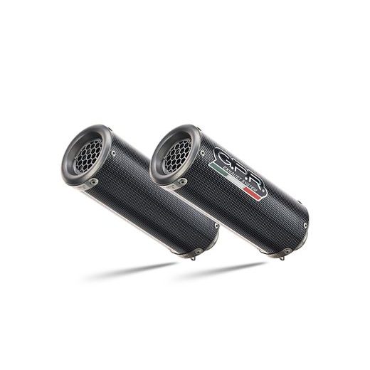 DVOJITÁ KONCOVKA VÝFUKU SLIP-ON GPR M3 D.96.M3.PP BROUŠENÁ NEREZOVÁ OCEL ZAHRNUJE ODNÍMATELNÉ DB KILLERY, SPOJOVACÍ SVODY A KATALYZÁTORY