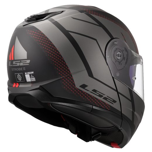 LS2 HELMETS LS2 FF908 STROBE II CODE BLACK GREY-06