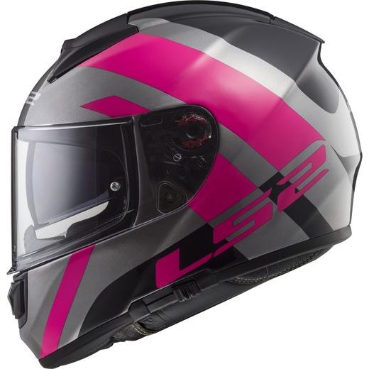 LS2 PŘILBA FF397 VECTOR TRIDENT TITANIUM PINK