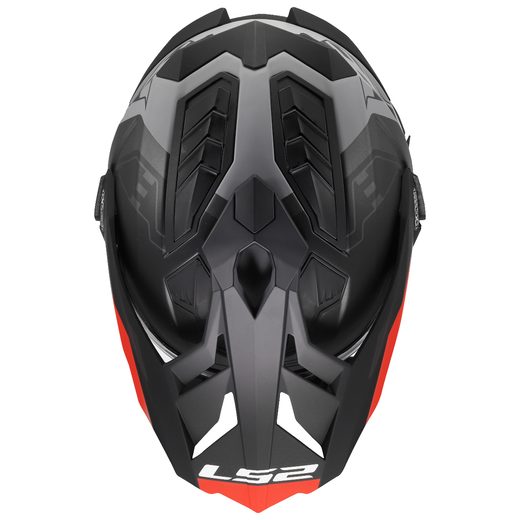 LS2 HELMETS LS2 MX701 EXPLORER HEXA BLACK RED GREY-06