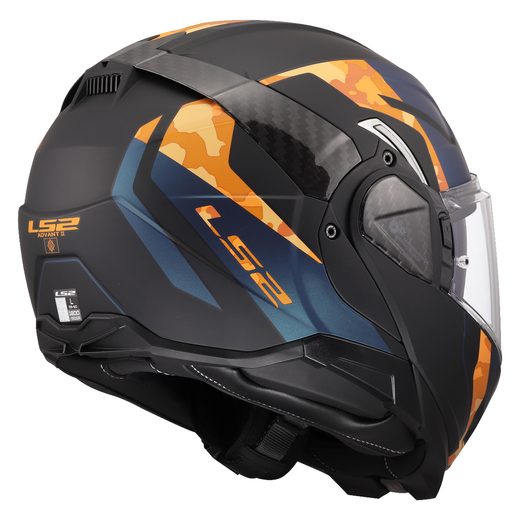 LS2 HELMETS LS2 FF910 ADVANT II GLIDE BLACK ORANGE