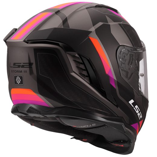 LS2 HELMETS LS2 FF818 STORM III SPORTY GREY PURPLE