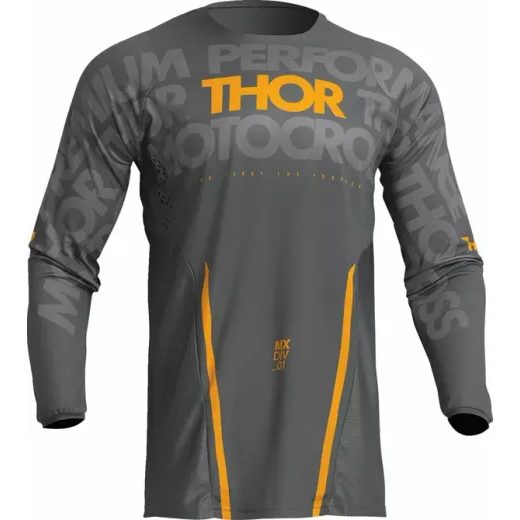 THOR DRES JERSEY PULSE MONO DARK GRAY/YELLOW