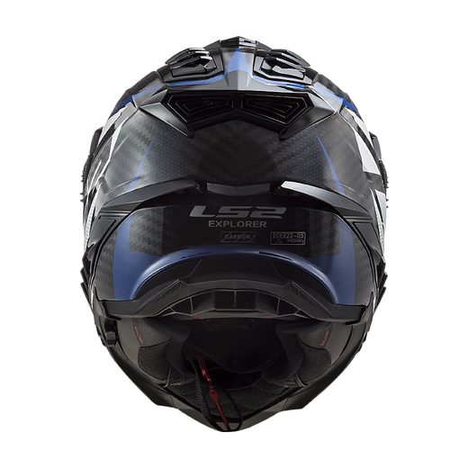 LS2 HELMETS LS2 MX701 EXPLORER C FOCUS G.BLUE WHITE RED