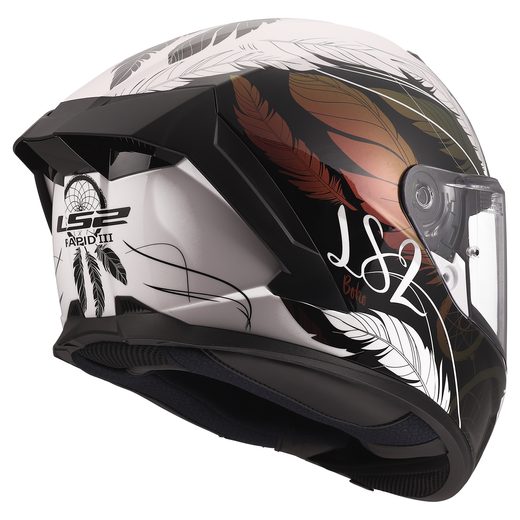 LS2 HELMETS LS2 FF820 RAPID III BOHO WHITE BLACK PINK