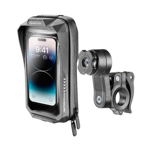 INTERPHONE UNIVERZÁLNÍ VODĚODOLNÉ POUZDRO QUIKLOX WATERPROOF, DO 7", ÚCHYT NA ŘIDÍTKA