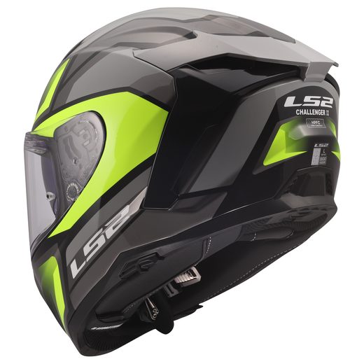 LS2 HELMETS LS2 FF817 CHALLENGER II VIPER GREY H-V YELLOW