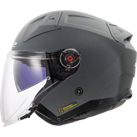 LS2 HELMETS LS2 OF603 INFINITY II SOLID CONCRETE-06