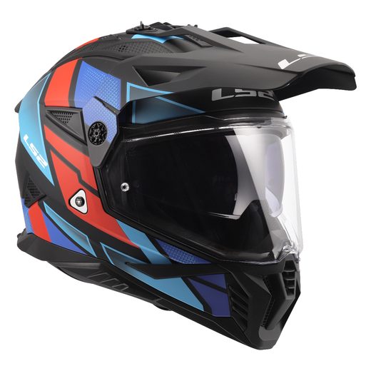 LS2 HELMETS LS2 MX702 PIONEER II BLOCK BLACK RED BLUE-06