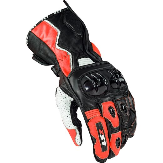 LS2 HELMETS LS2 SWIFT RACING GLOVES BLACK WHITE RED