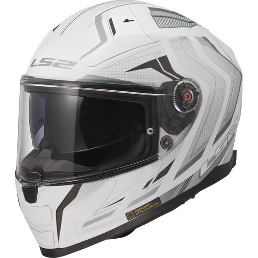 LS2 HELMETS LS2 FF811 VECTOR II ALIZER M.WHITE SILVER-06