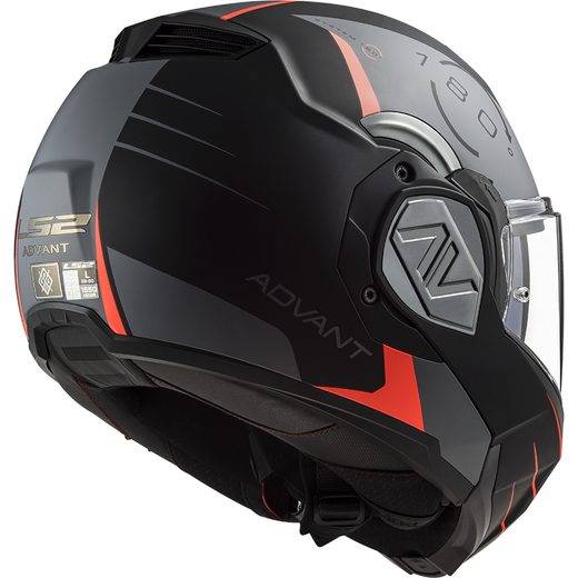 LS2 HELMETS LS2 FF906 ADVANT CODEX MATT BLACK TITANIUM-06