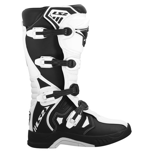 LS2 HELMETS LS2 RAPTOR MAN BOOTS BLACK WHITE