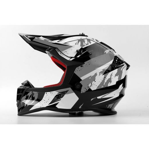 MAXX PŘILBA MX633 BLACK/WHITE/SILVER