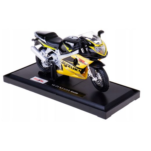 MAISTO SUZUKI GSX-R600 YELLOW 1:18
