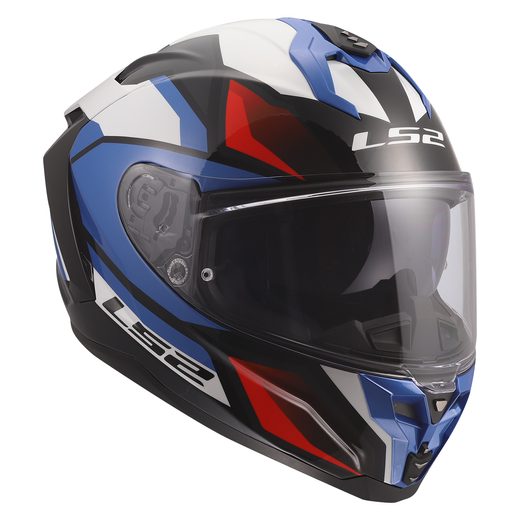 LS2 HELMETS LS2 FF817 CHALLENGER II VIPER WHITE BLUE RED