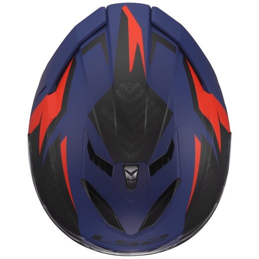 LS2 HELMETS LS2 FF818 STORM III DYNAMO BLUE RED
