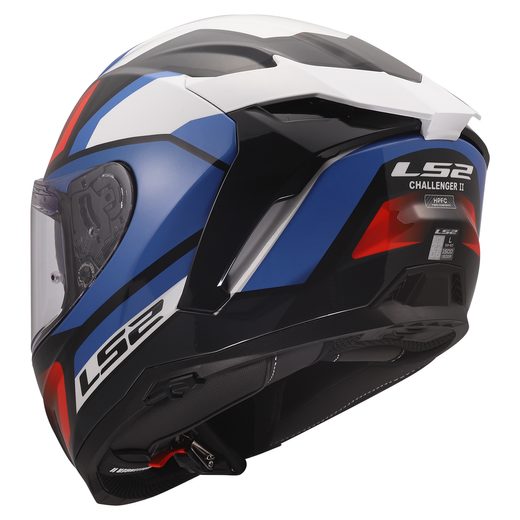 LS2 HELMETS LS2 FF817 CHALLENGER II VIPER WHITE BLUE RED