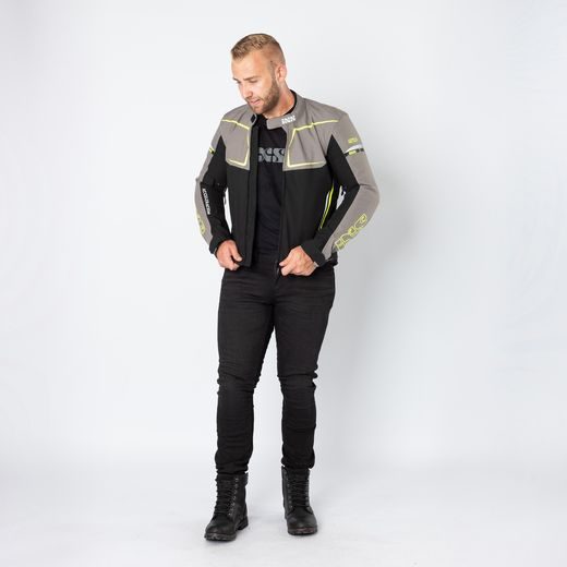 SPORTOVNÍ BUNDA IXS TS-PRO-ST-PLUS X55060 BLACK-ANTHRACITE-LIME S