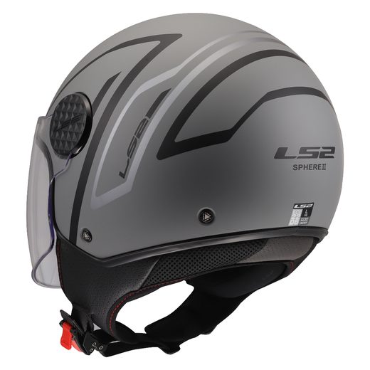 LS2 HELMETS LS2 OF558 SPHERE LUX II MINIM BLACK GREY-06