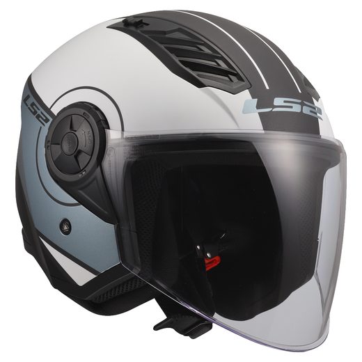 LS2 HELMETS LS2 OF616 AIRFLOW II COVER GREY BLUE-06