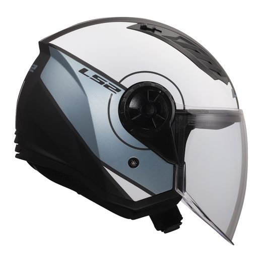 LS2 HELMETS LS2 OF616 AIRFLOW II COVER GREY BLUE-06