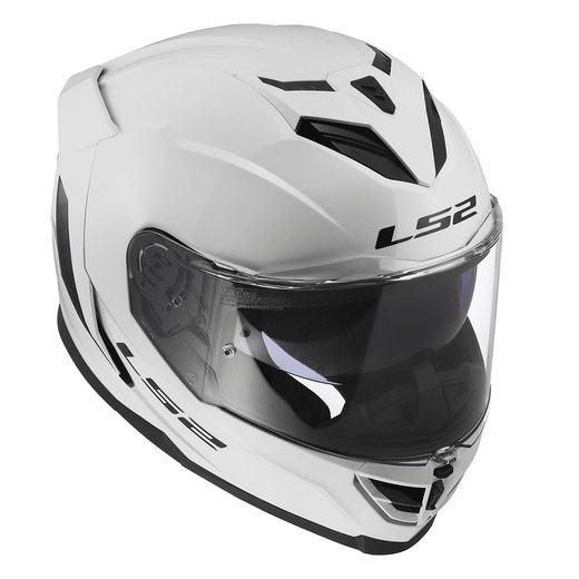 LS2 HELMETS LS2 FF818 STORM III SOLID GLOSS WHITE