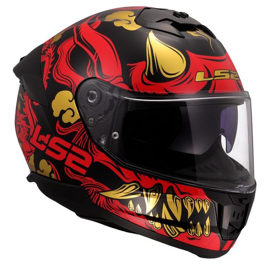 LS2 HELMETS LS2 FF808 STREAM II DRAKO BLACK RED-06