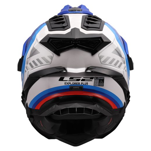 LS2 HELMETS LS2 MX701 EXPLORER HEXA WHITE BLUE RED-06