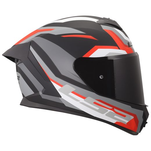 LS2 HELMETS LS2 FF820 RAPID III HYPER BLACK RED