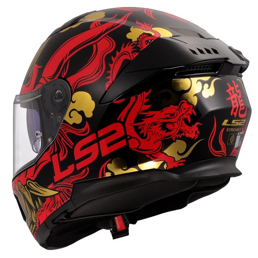 LS2 HELMETS LS2 FF808 STREAM II DRAKO BLACK RED-06