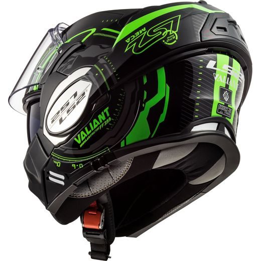LS2 HELMETS LS2 FF399 VALIANT NUCLEUS BLACK GLOW GREEN