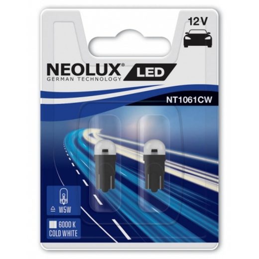 NEOLUX ŽÁROVKA LED 12V W2,1X9,5D BLISTR 2KS W5W