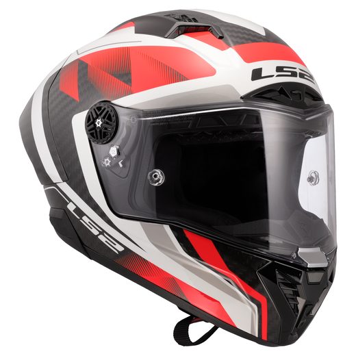 LS2 HELMETS LS2 FF805 THUNDER GP AERO RAUTE WHITE RED-06