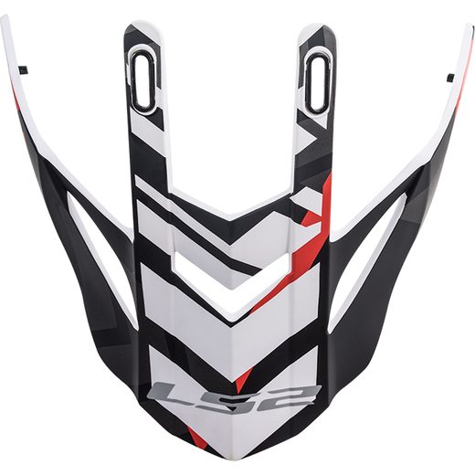 LS2 HELMETS LS2 MX436 PEAK XTREME MAT BLACK RED