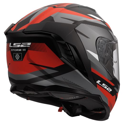 LS2 HELMETS LS2 FF818 STORM III KOMAI BLACK RED