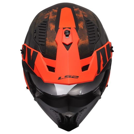 LS2 HELMETS LS2 OF606 DRIFTER GAS GREY ORANGE-06