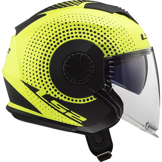 LS2 HELMETS LS2 OF570 VERSO SPIN MATT HI VIS YELLOW