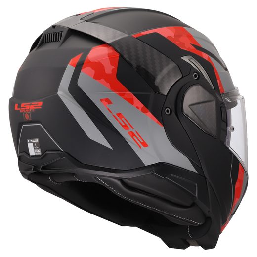 LS2 HELMETS LS2 FF910 ADVANT II GLIDE BLACK GREY RED