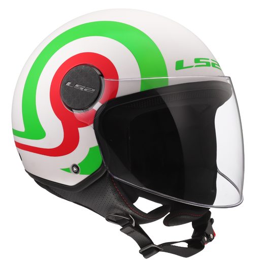 LS2 HELMETS LS2 OF558 SPHERE LUX II URBY WHITE GREEN RED-06
