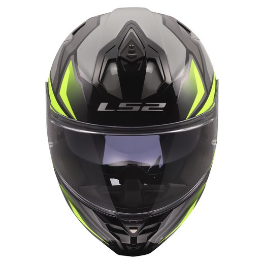 LS2 HELMETS LS2 FF817 CHALLENGER II VIPER GREY H-V YELLOW
