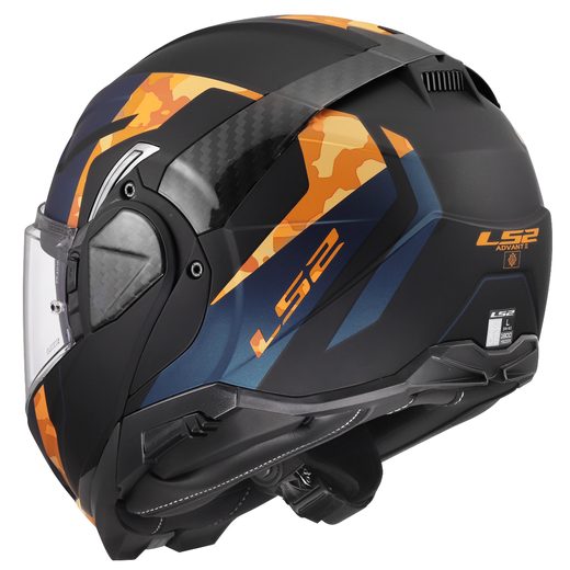 LS2 HELMETS LS2 FF910 ADVANT II GLIDE BLACK ORANGE