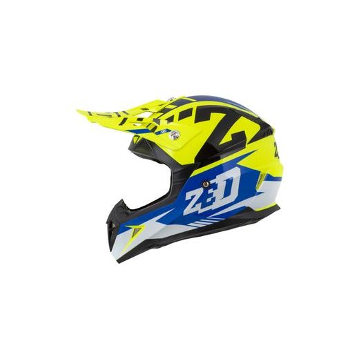 ZED PŘILBA DĚTSKÁ X1.9D TARGA BLUE/YELLOW FLUO/BLACK/WHITE