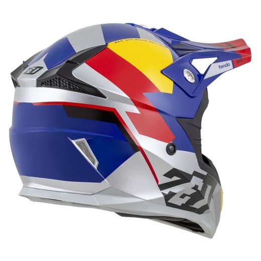 ZED PŘILBA DĚTSKÁ X1.9D TENDO PEARL BLUE/RED/YELLOW/SILVER