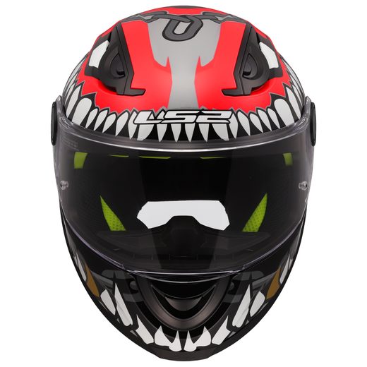 LS2 HELMETS LS2 FF812 KID PUNK GREY RED S