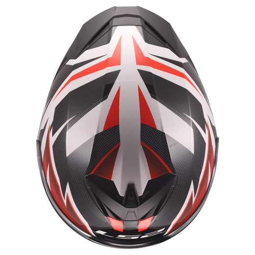 LS2 HELMETS LS2 FF820 RAPID III XTREM WHITE BLACK RED